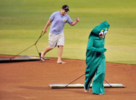 Gumby Drags Infield